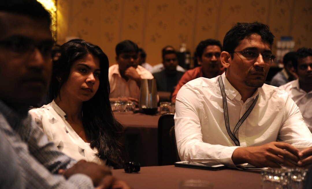Business training workshop with participants