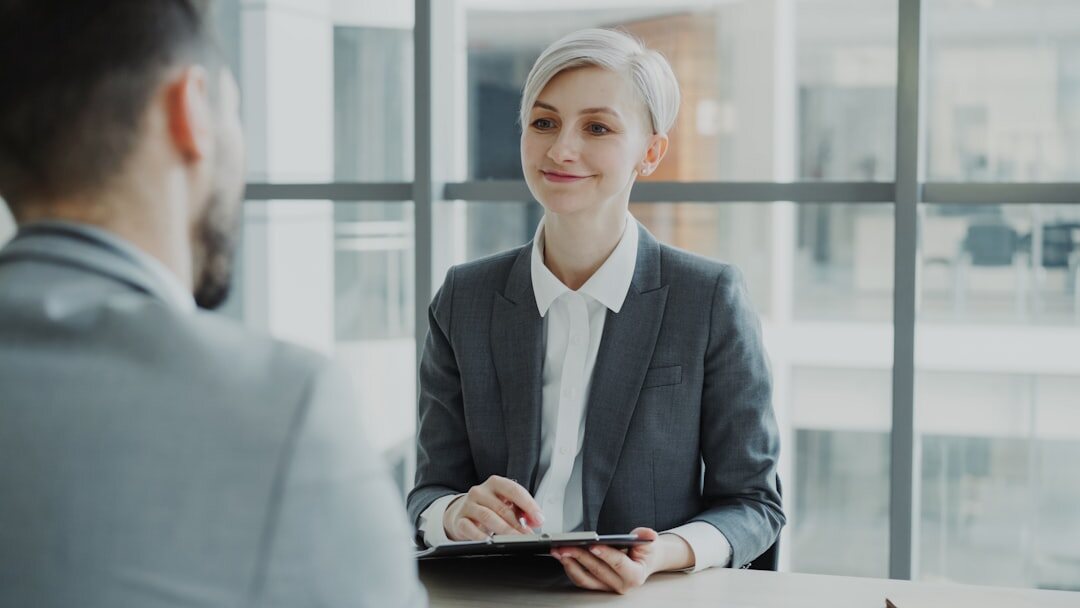 Job interview coaching session